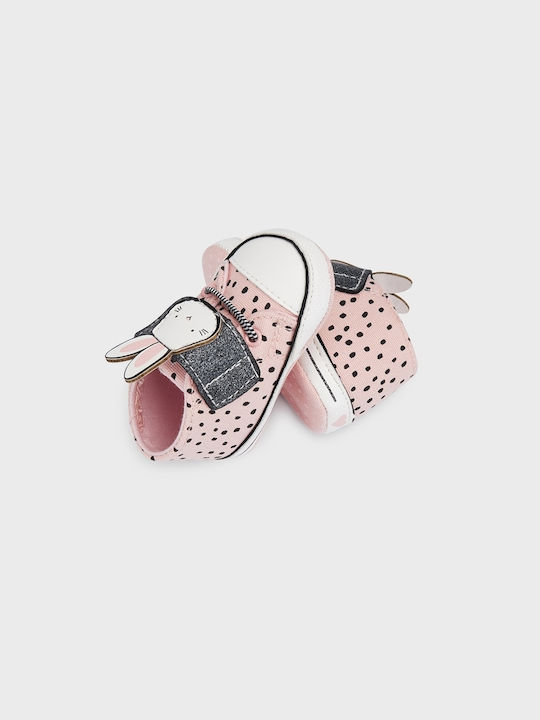 Mayoral Weiche Babyschuhe Rosa Bunnies 22-