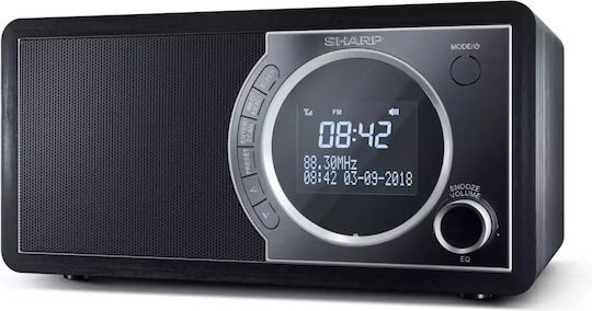 Sharp DR-450 Επιτραπέζιο Ραδιόφωνο Ρεύματος DAB+ με Bluetooth Μαύρο