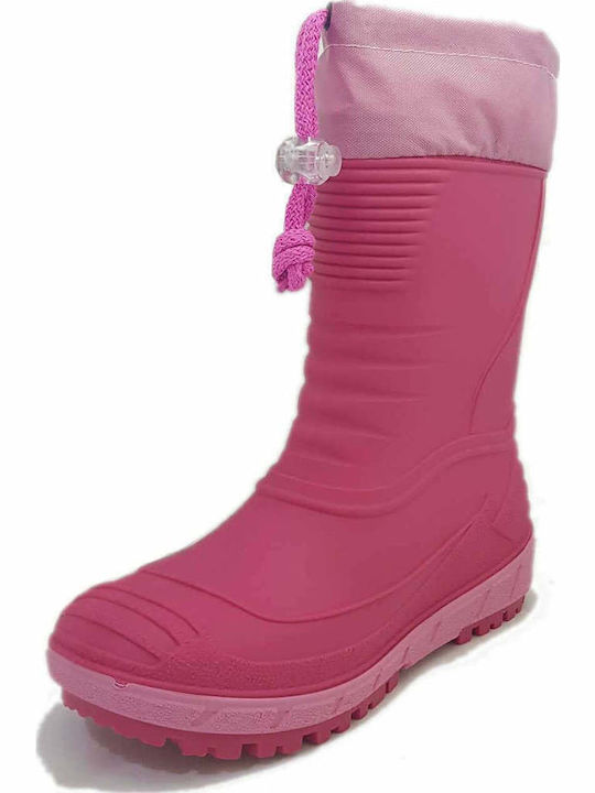 Cizme de cauciuc pentru copii P6501F Fuchsia