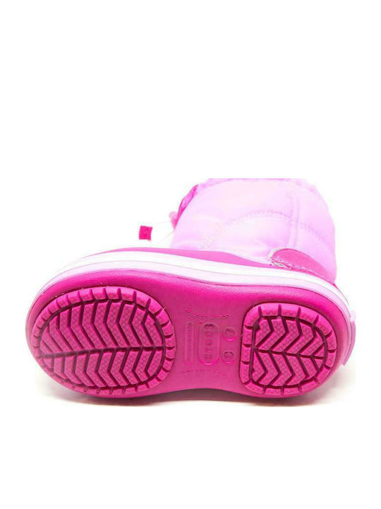 Crocband Lodgepoint Anatomische Kinder-Schneestiefel Rosa