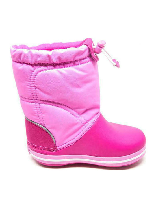 Crocband Lodgepoint Anatomische Kinder-Schneestiefel Rosa
