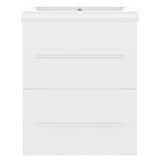 vidaXL Waschtisch mit Waschbecken L41xB38.5xH48cm Weiß