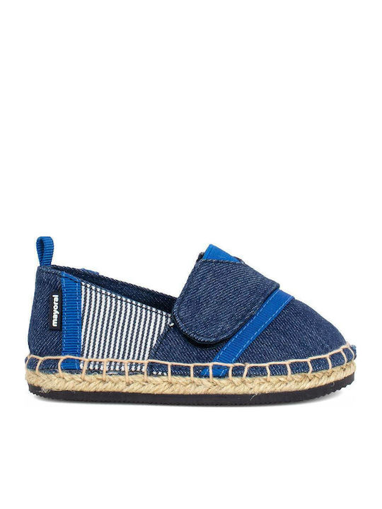Kids Espradrilles with Hoop & Loop Closure Blue
