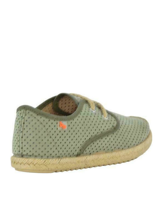 Kids Espradrilles with Laces Khaki