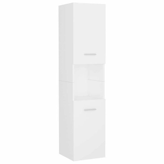 vidaXL Waschtisch ohne Waschbecken mit Spiegel L41xB38.5xH46cm und Säule Weiß
