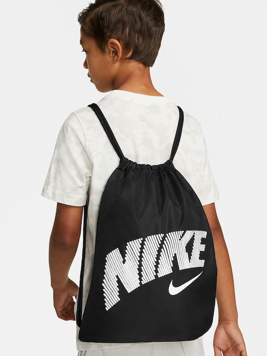 Nike Παιδική Τσάντα Πουγκί Μαύρη 36x46εκ.