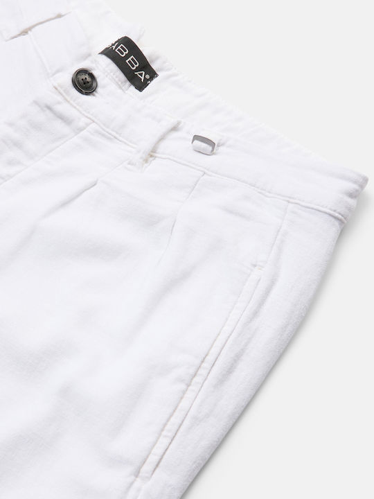 Firenze Pantaloni Elastic Alb