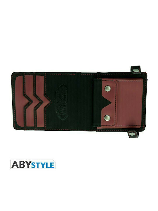 Abysse World of Warcraft Kids Wallet with Coins with Clip Burgundy