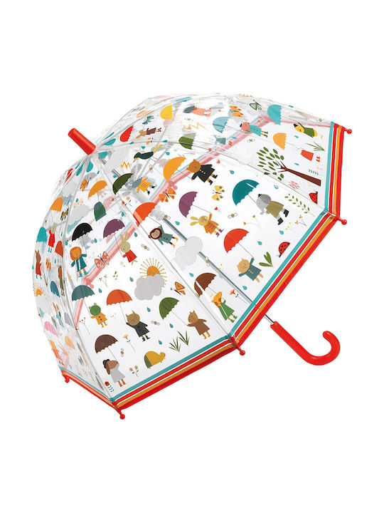 Djeco Rainy Day Curved Handle Multicolour 70cm Djeco Rainy Day Curved Handle Multicolour 70cm