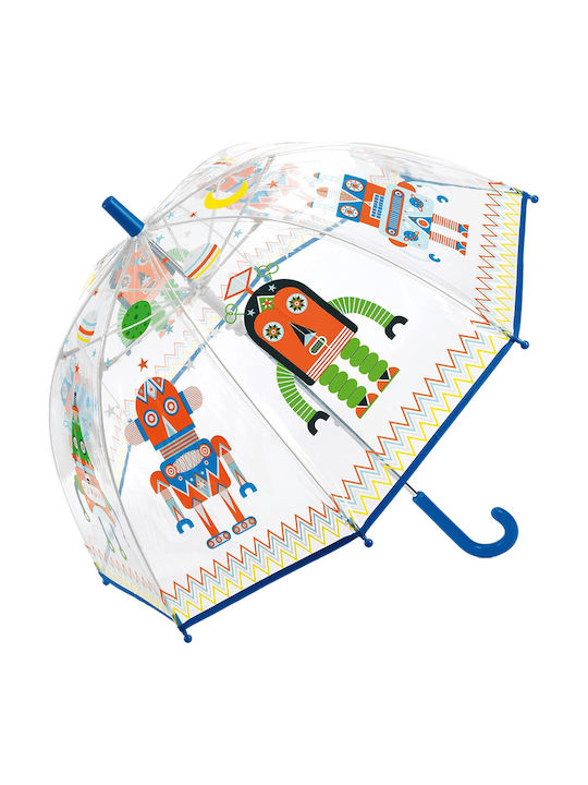 Djeco With Robot Curved Handle Transparent 70cm Djeco With Robot Curved Handle Transparent 70cm