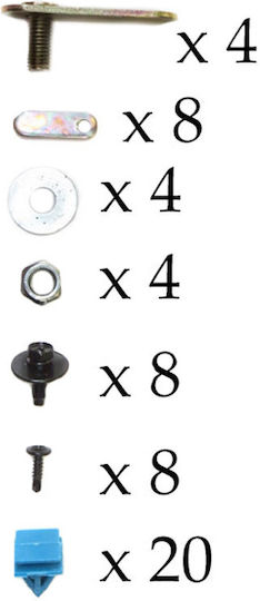 Carner Σκαλοπάτια Αυτοκινήτου 4x4 για Kia Sorento 2002-2009 2τμχ