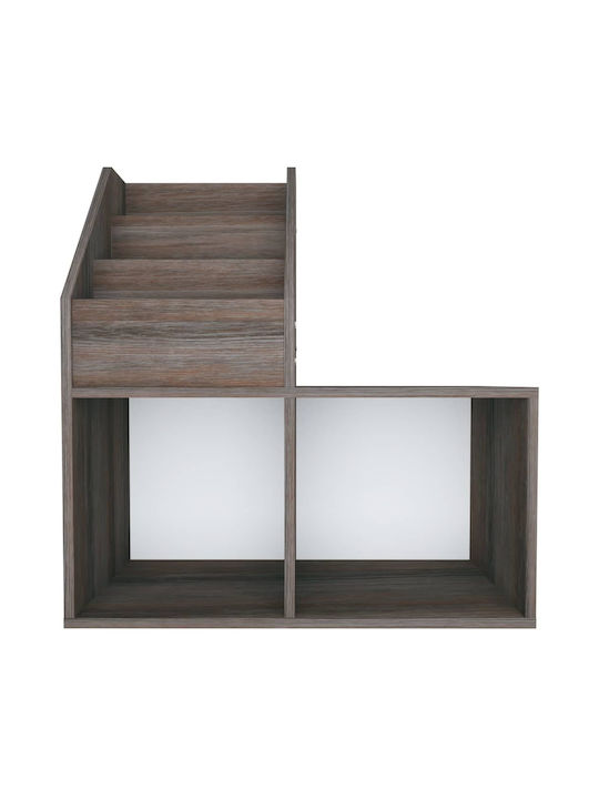 Παιδική Ραφιέρα Δαπέδου Γκρι/Sonoma Δρυς 71x30x78.5εκ.