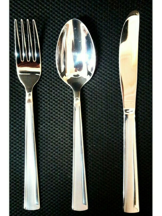 Karvounis Cutlery Set Stainless Silver 72pcs with Suitcase
