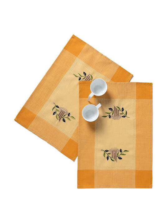 Silk Fashion Σουπλά Υφασμάτινο Κίτρινο 50x35cm 12τμχ Silk Fashion Σουπλά Υφασμάτινο Κίτρινο 50x35cm 12τμχ