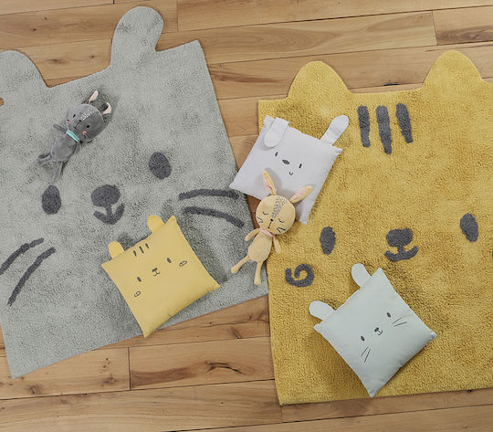 Nef-Nef Homeware Декоративна Възглавница за Люлка Hello World Зелен 30x30см 030527