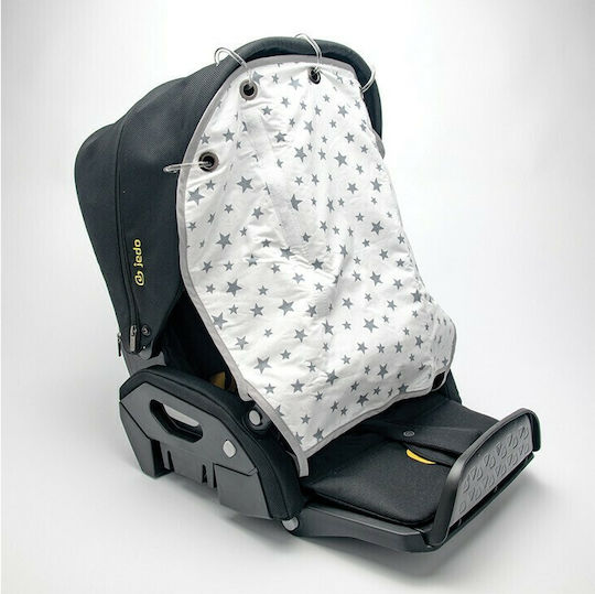 Just Baby Stroller Sunshade White Original JB.300.200 Grey Stars