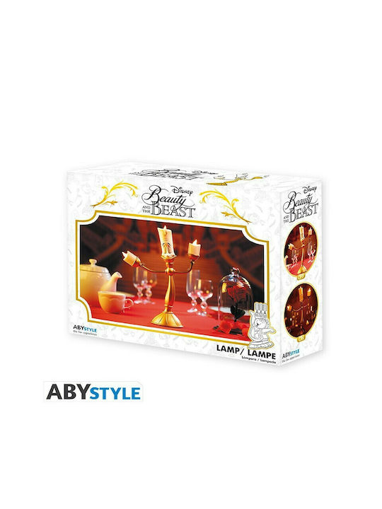 Abysse Led Παιδικό Διακοσμητικό Φωτιστικό Beauty and the Beast Χρυσό 24x9x31εκ.