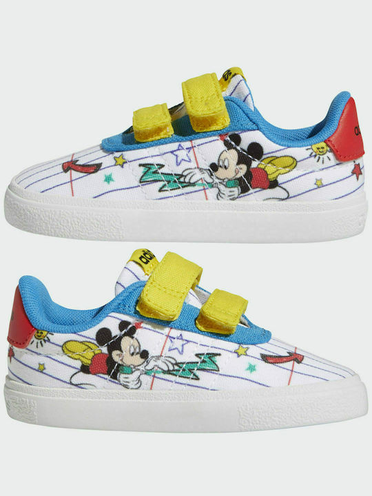 Kids Sneakers with Scratch Cloud White / Yellow / Bright Blue