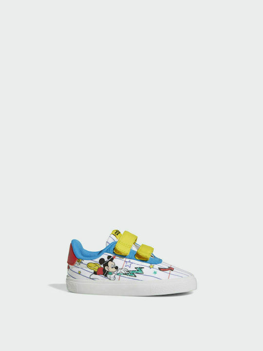 Kids Sneakers with Scratch Cloud White / Yellow / Bright Blue