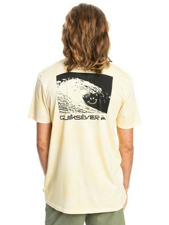 Quiksilver Smiley Wave Men's Short Sleeve T-shirt Yellow