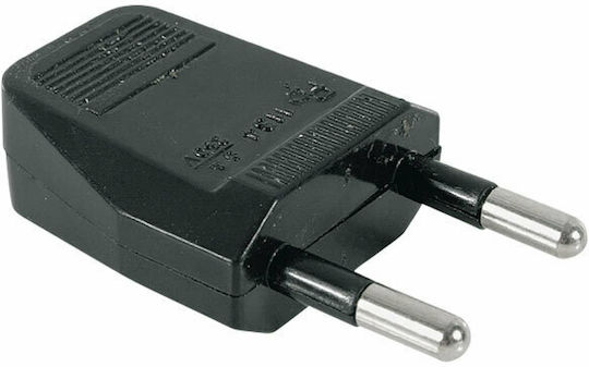 Stecker Männlich Bipolar Schwarz