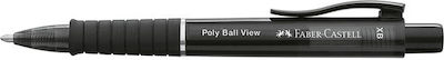 Faber-Castell Poly Ball View Химикалка Химикалка 0.6мм с Черно Мастило