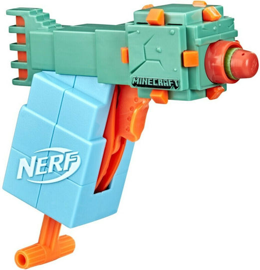 Nerf Launcher Minecraft for 8+ years old years Microshots (Various Designs/Assortment of Designs) 1pc