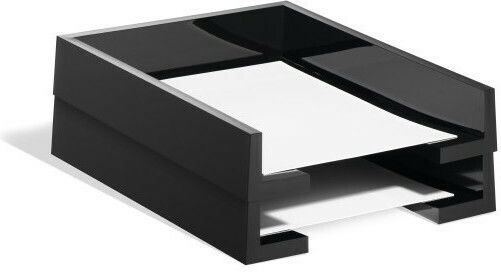 Durable Plastic Filing Tray Black 35x26.5x6cm