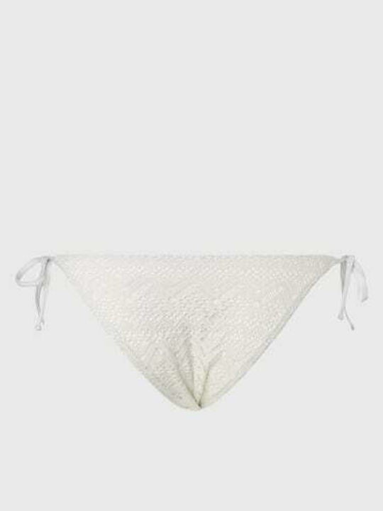 Wendy Bikini Slip with Ties White