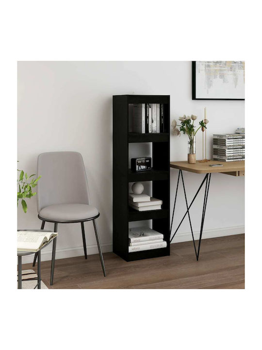 Shelving Unit Floor Black 40x30x135.5cm