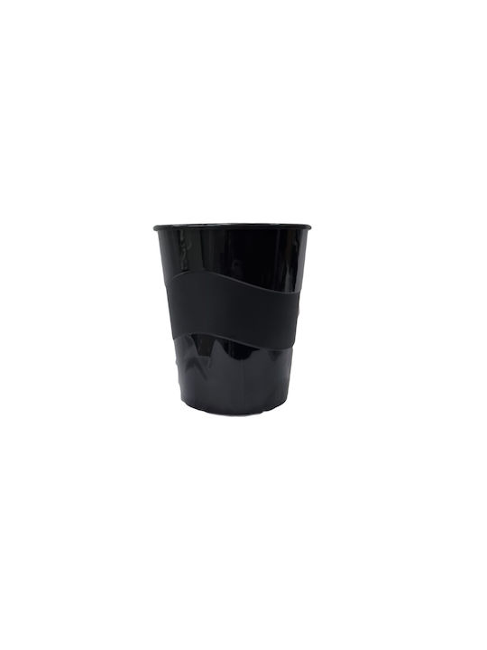 VIOMES Office Plastic Waste Bin 15lt Black