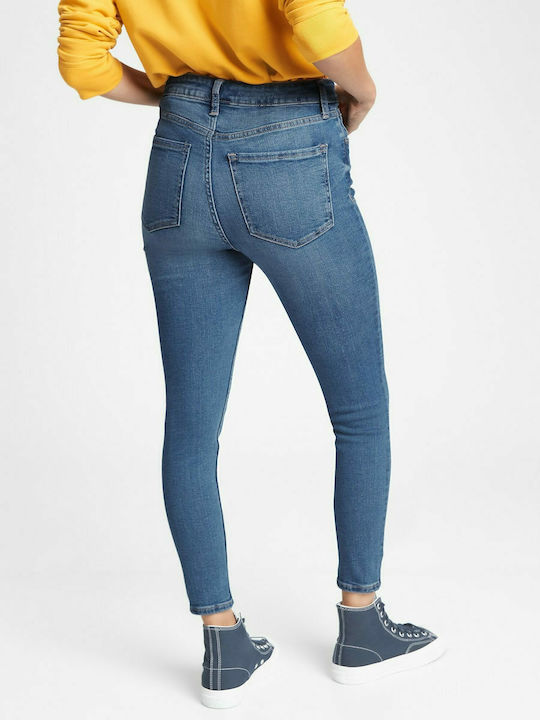 GAP High Waist Women's Jean Trousers with Rips