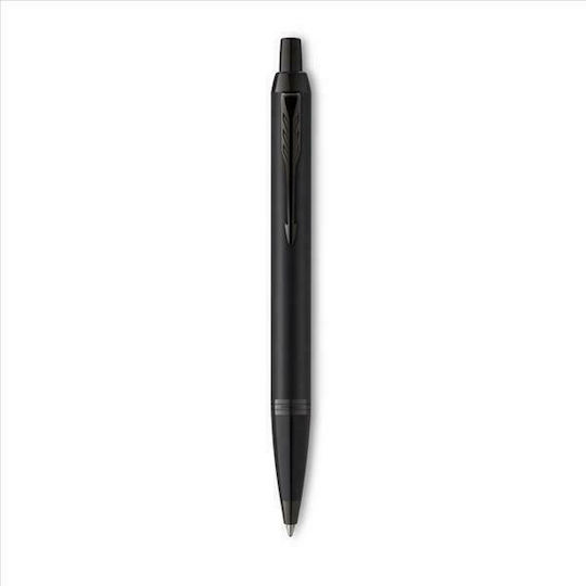 Parker IM Core Metal Pen Set Rollerball Black BΤ in a case