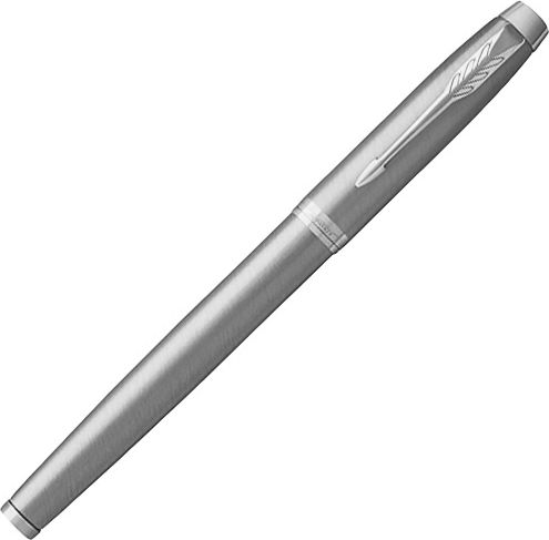 Parker I.M Pen Set Rollerball made of Steel Silver in a case (in a paper cassette)