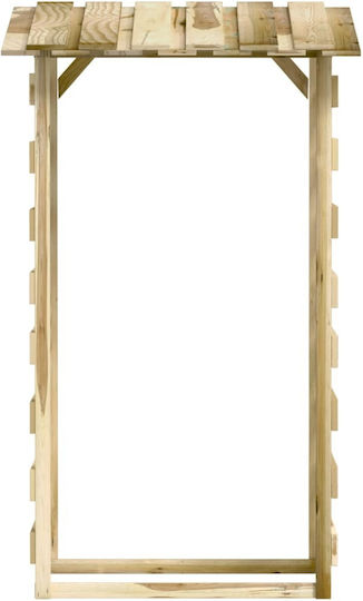 Pergole De Grădină Din Lemn Cu Tavan În Culoare Bej 100x90x200cm 2 Buc