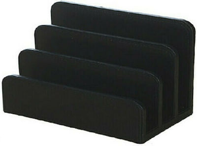 Leather Folder Holder in Black Color 17.5x10x14cm.