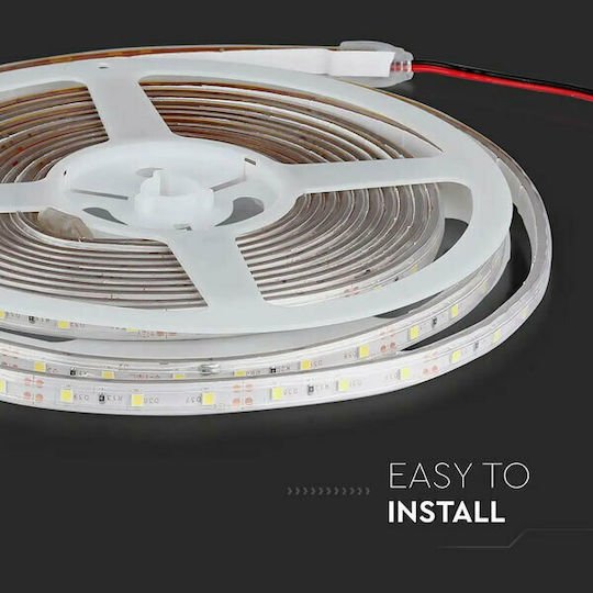V-TAC Wasserdicht LED-Streifen 12V Natürliches Weiß Licht 5m Typ SMD3528