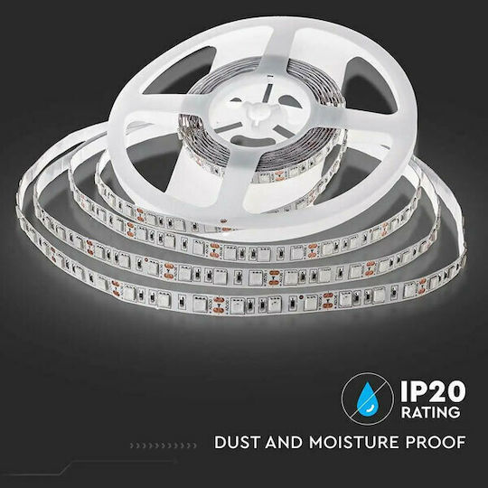 V-TAC Ταινία LED 12V Ψυχρό Λευκό Φως 5m Τύπου SMD5050