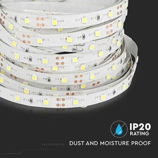 V-TAC Ταινία LED 12V Θερμό Λευκό Φως 5m Τύπου SMD3528