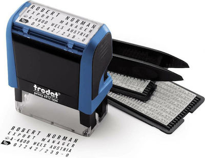 Trodat Rectangular Self-Inking DIY Stamp Kit in English Language