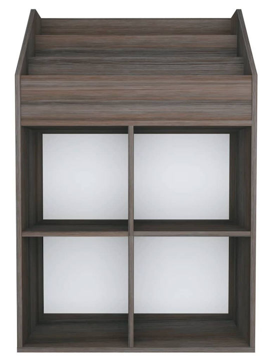 Παιδική Ραφιέρα Δαπέδου Γκρι/Sonoma 71x30x114εκ.
