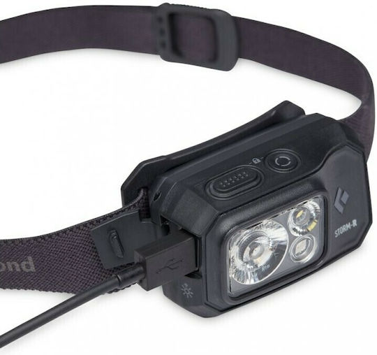 Black Diamond Επαναφορτιζόμενος Φακός Κεφαλής LED IP67 με Μέγιστη Φωτεινότητα 500lm Storm 500-R