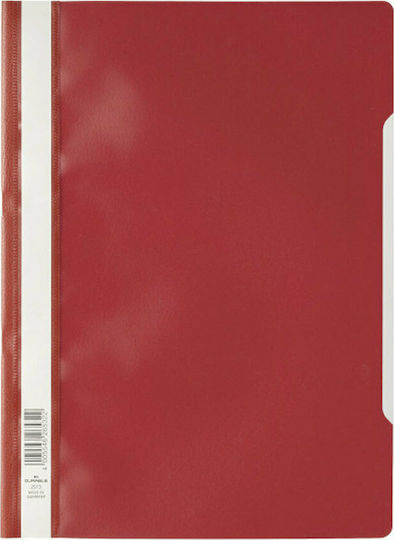 Durable Clipboard with Spring for Paper A4 Red 1pcs
