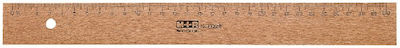 M+R Ruler Wooden 40cm