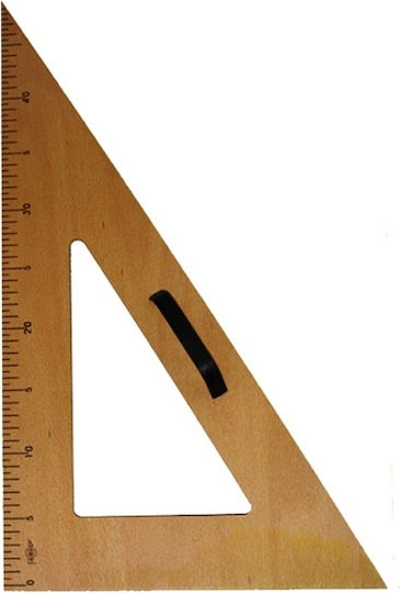 Geometric Triangle Wooden 50cm with Handle Wooden