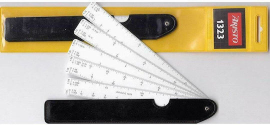 Aristo Ruler Plastic 15cm Υποδεκάμετρο Βεντάλια