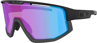 Bliz Cycling Glasses with Black Frame & Multicolour Lenses