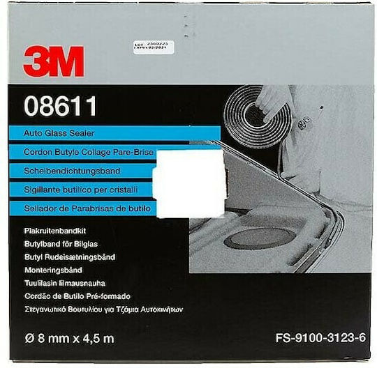 3M Στεγανοποιητικό Παρμπρίζ Και Φαναριών 8mm x 4.5m