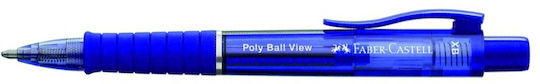 Faber-Castell Poly Ball View Pen Ballpoint 1.4mm with Blue Ink