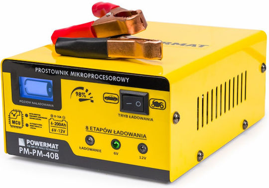 Powermat Зарядно за автомобилна батерия 6/12V